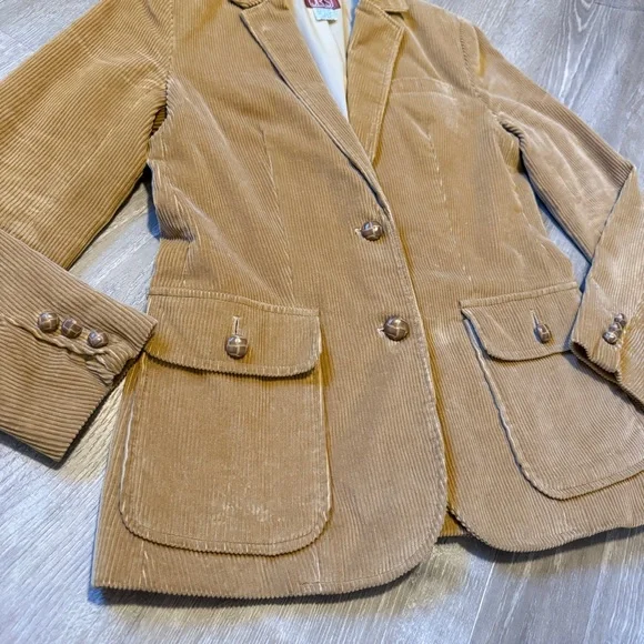 Vintage Japanese Velvet Blazer-size 8 - Picture 6 of 10